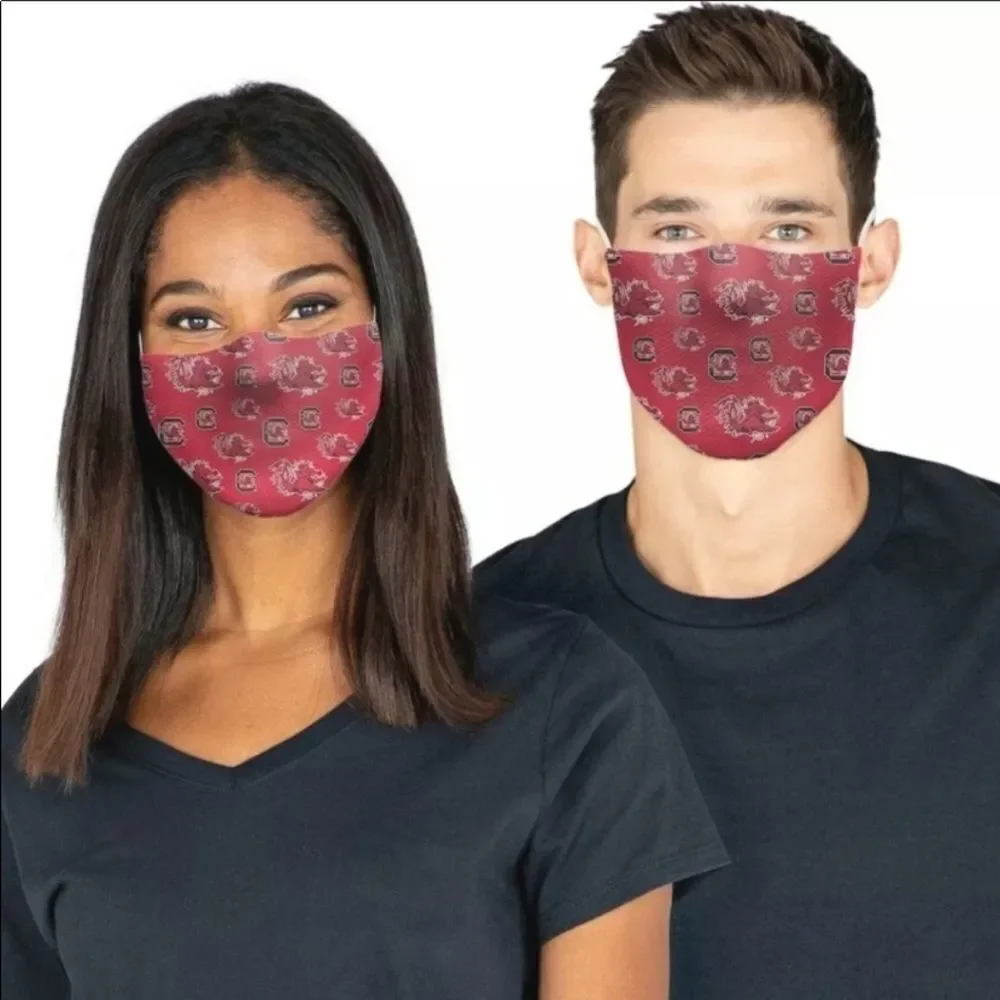 New in Package SOUTH CAROLINA GAMECOCKS NCAA Face Covering Mask Masks Set of 3